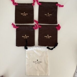 Kate Spade set of 5 Jewelry Dust Bags